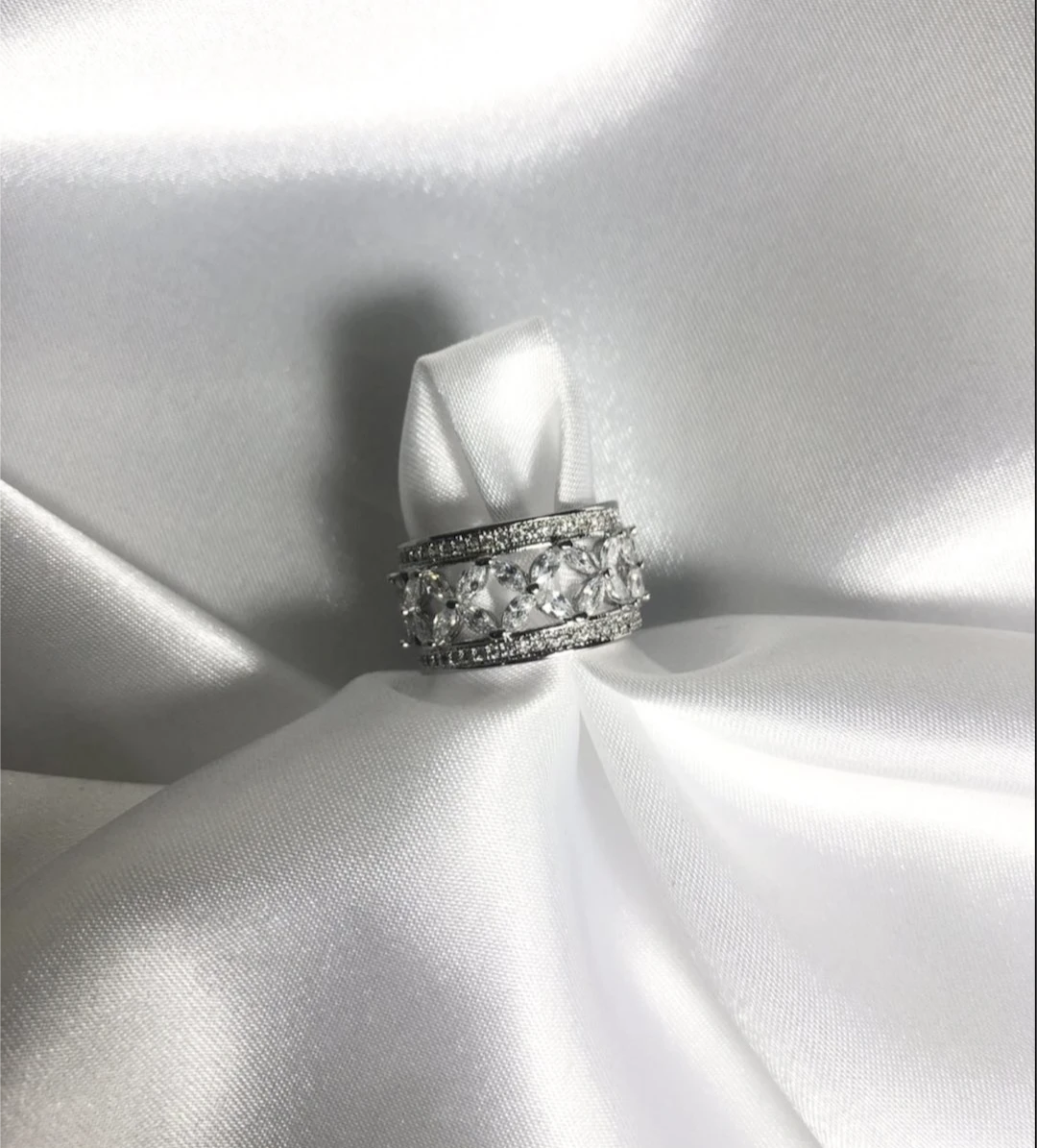 Cubic Zirconia Silver Ring