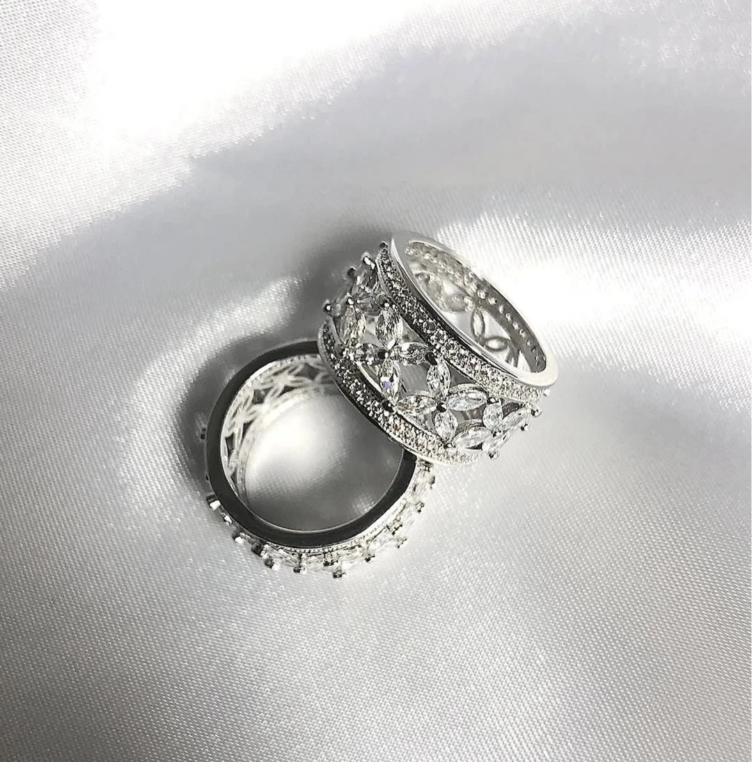 Cubic Zirconia Silver Ring - photo 2