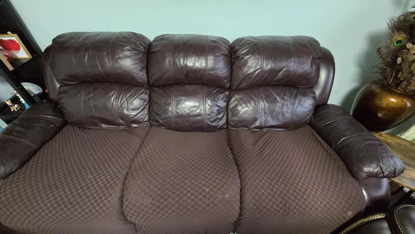 Brown Leather Sofa