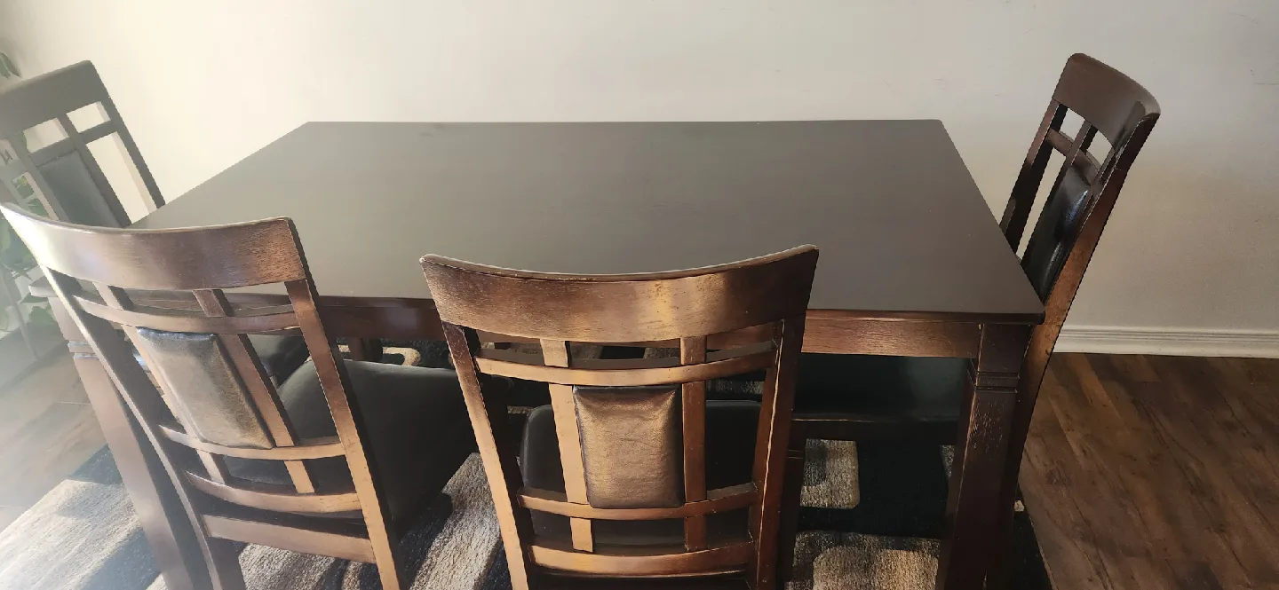 Dining Table Set with 4 Chairs & Bench image indicator(3)