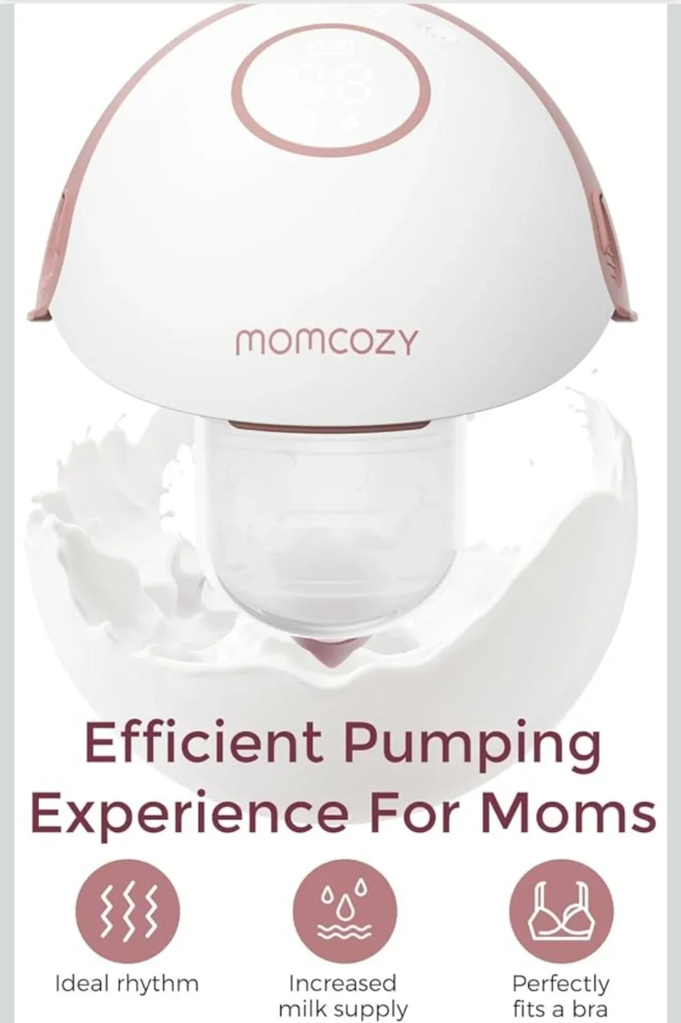 NEWM6 Momcozy Breast Pump Hands Free Mobile Style | image indicator(3)