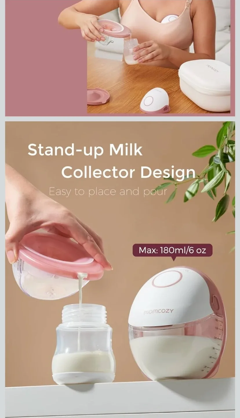 NEWM6 Momcozy Breast Pump Hands Free Mobile Style | image indicator(6)