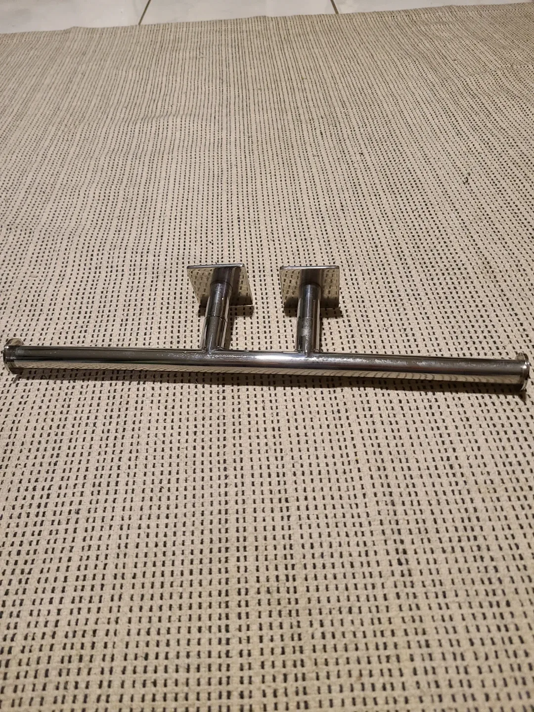 Chrome dual toilet paper holder image indicator(2)