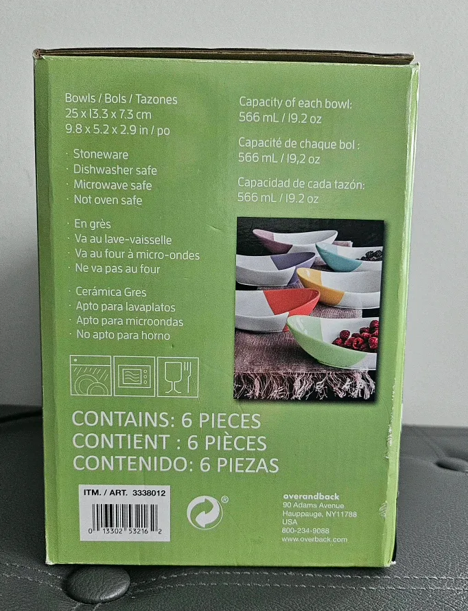 Overandback Rainbow Bowls - Pack of 6 image indicator(2)