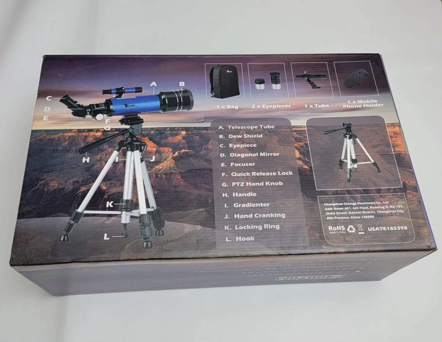 Astronomical Telescope – 70mm Refractor with Phone Adapter image indicator(5)