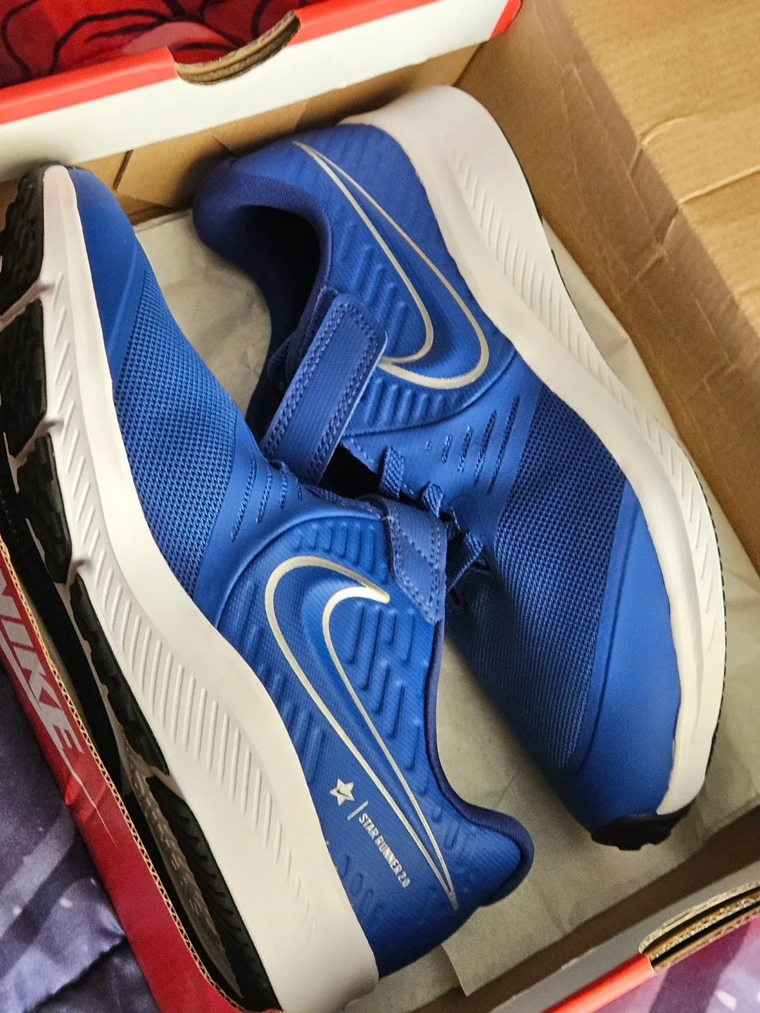 Nike Star Runner 2.0 Blue Kids Shoes - Size 3Y image indicator(2)