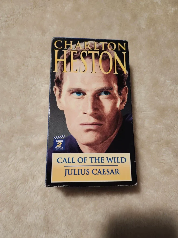 Charlton Heston VHS Tapes: Call of the Wild & Julius Caesar