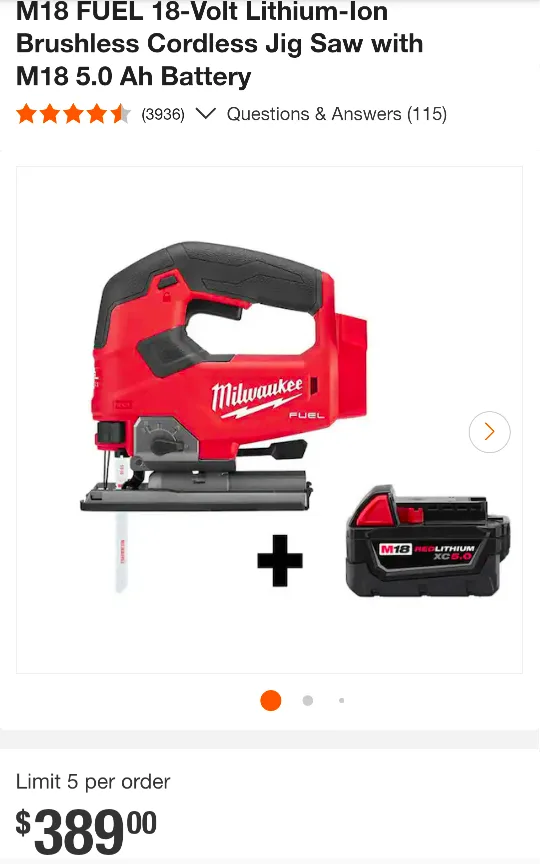 M18 Milwaukee FUEL Jigsaw PRO-Combo Kit image indicator(2)