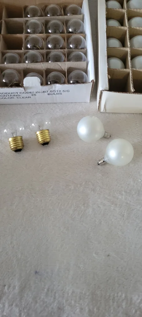 Vintage Christmas Light Bulbs - Multi-Colour image indicator(7)