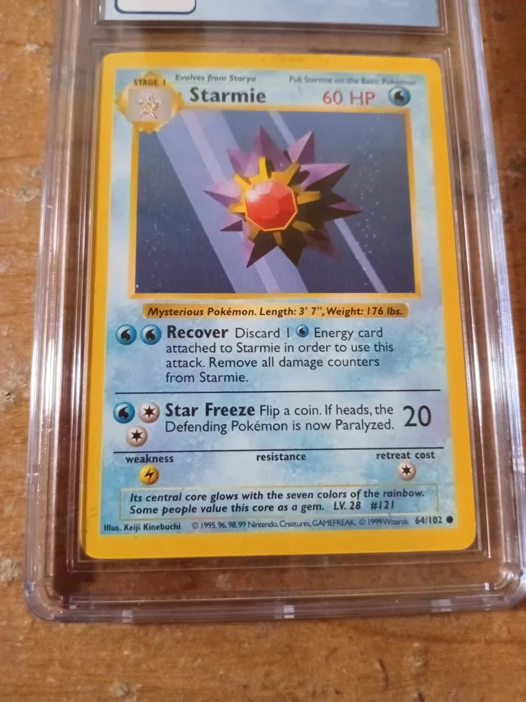 CGC 5.5 STARMINE POKÉMON 1999 BASE SET - SHADOWLESS 64/102 image indicator(4)