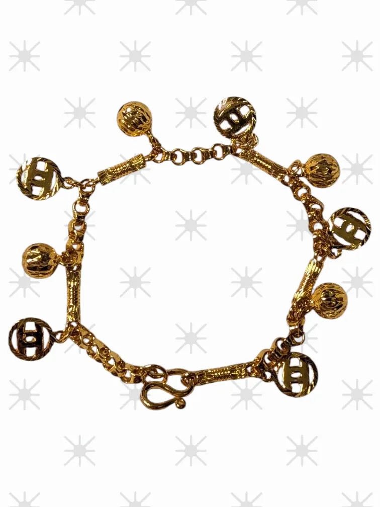 Gold Charm Bracelet