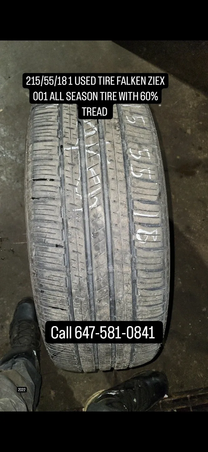 Falken Ziex 001 All Season Tire 215/55/18 - 60% Tread thumbnail