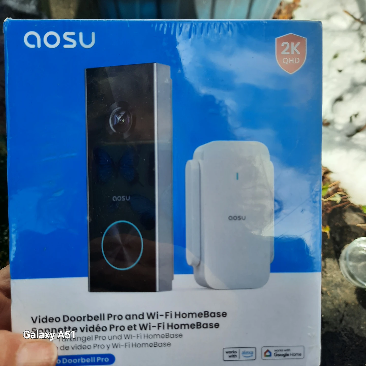 New Aosu Video Doorbell Pro with Wi-Fi HomeBase