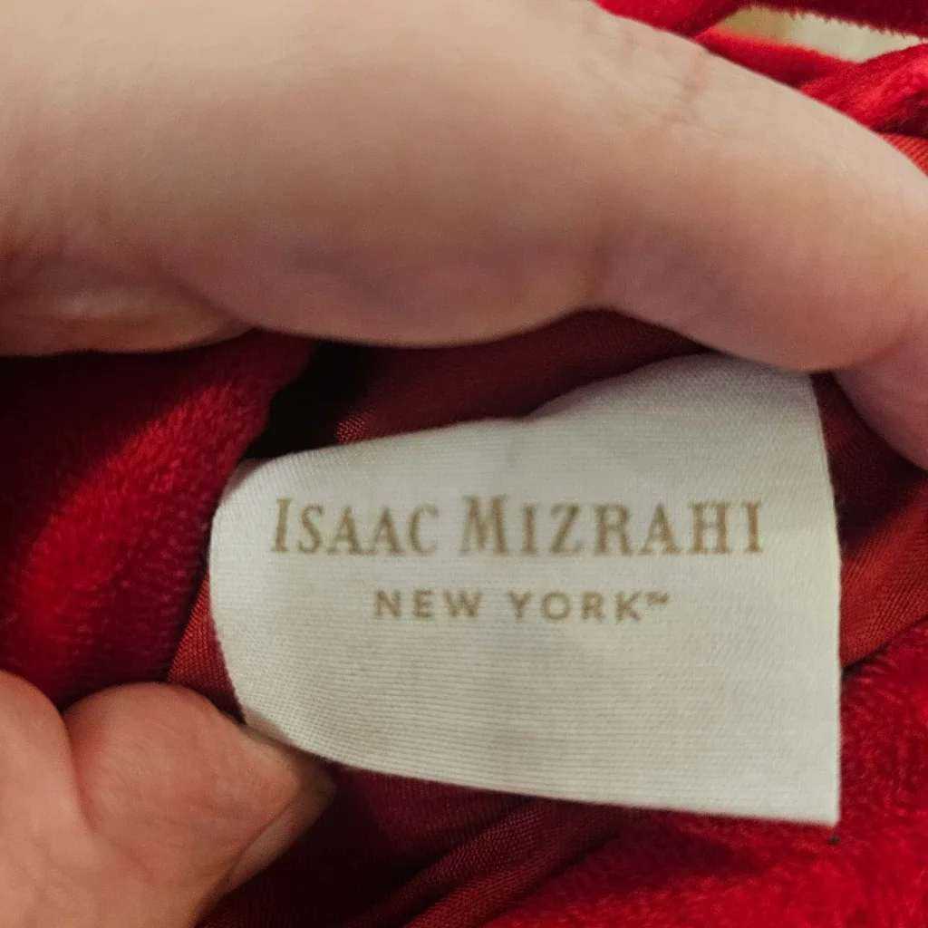 Green and Red Issac Mizrahi "Ho Ho Ho" Christmas Stocking image indicator(4)