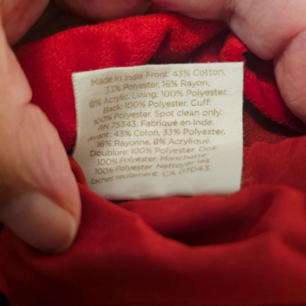 Green and Red Issac Mizrahi "Ho Ho Ho" Christmas Stocking image indicator(5)