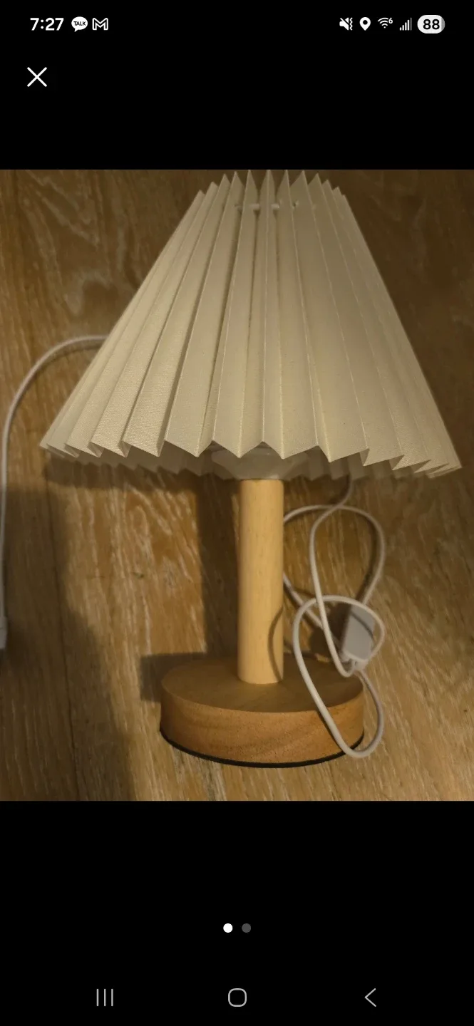 Pleated Table Lamp #freecycle