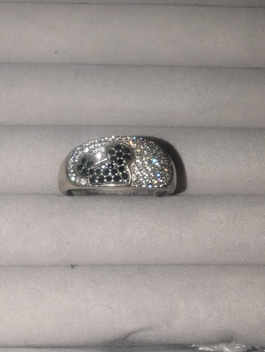 Disney Mickey Mouse Diamond Ring in Sterling Silver image indicator(2)