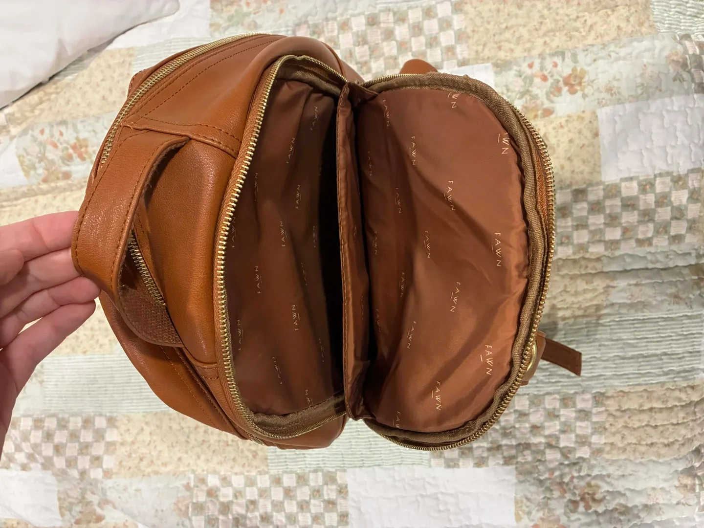 Fawn Design Brown Backpack image indicator(5)