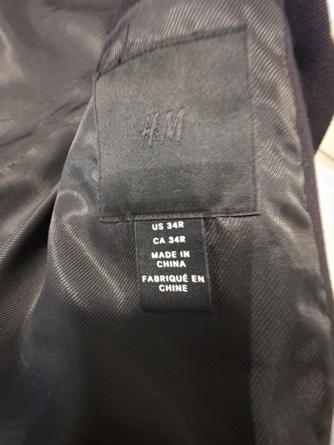 H&M Black Pea Coat - Size 34R - photo 2