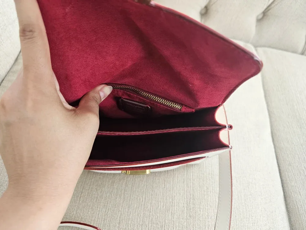 Coach Tabby Top Handle Floral Embroidery White image indicator(5)