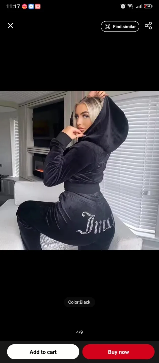 Juicy Couture Black Tracksuit thumbnail