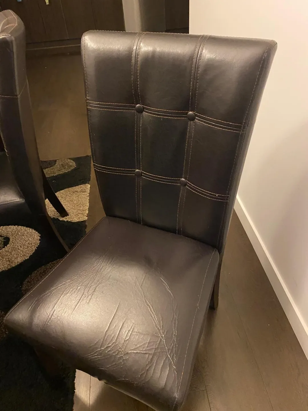 Brown Leather Dining Chair🥕 - Free image indicator(2)