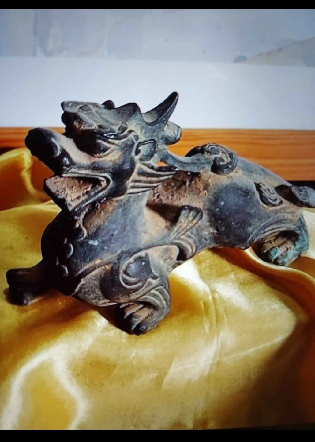Very Rarer Antique Bronze Dragon Statue - photo 3