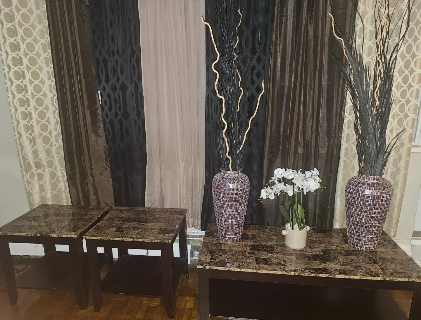 End Tables  and center table with Marble Top