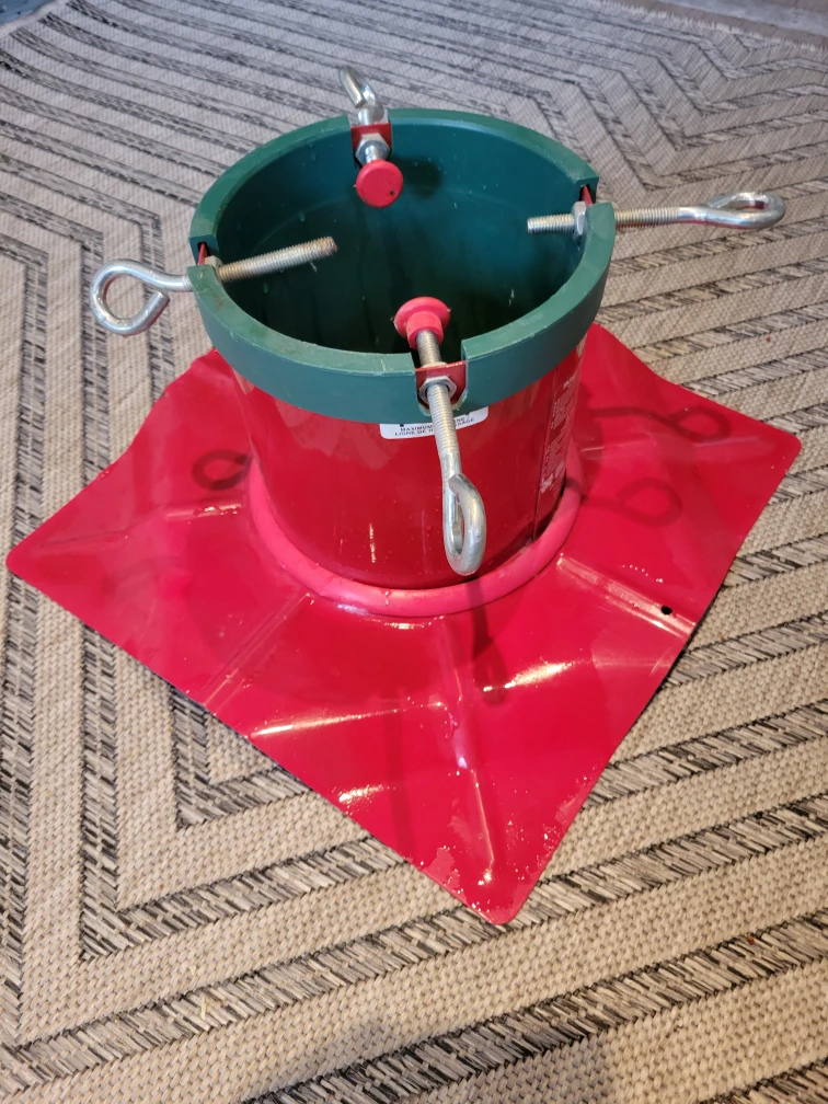 Red & Green Christmas Tree Stand