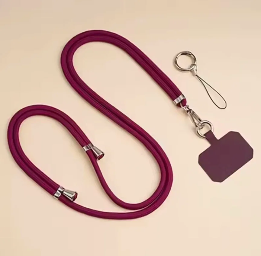 Burgundy Phone Lanyard - New