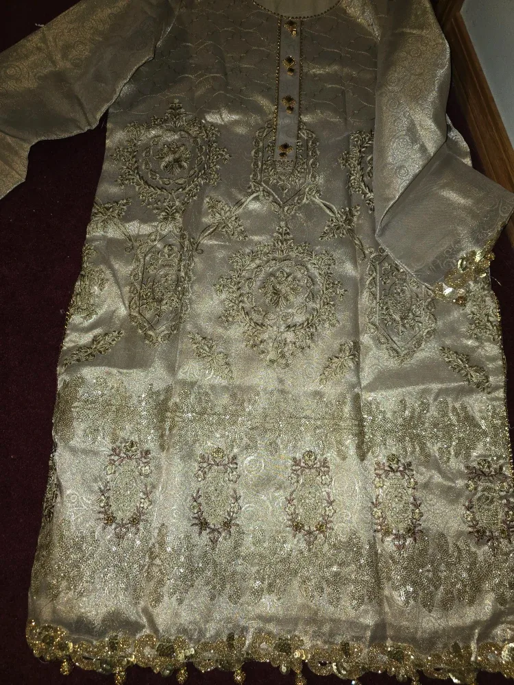 Gold Embroidered Salwar Kameez