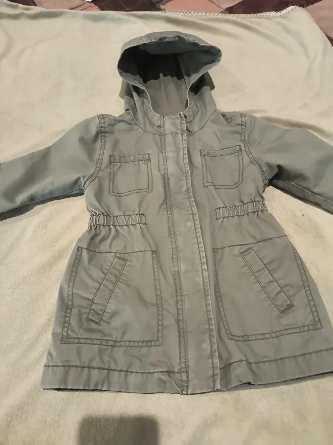 Old Navy 5T Olive Green Hooded Jacket image indicator(7)