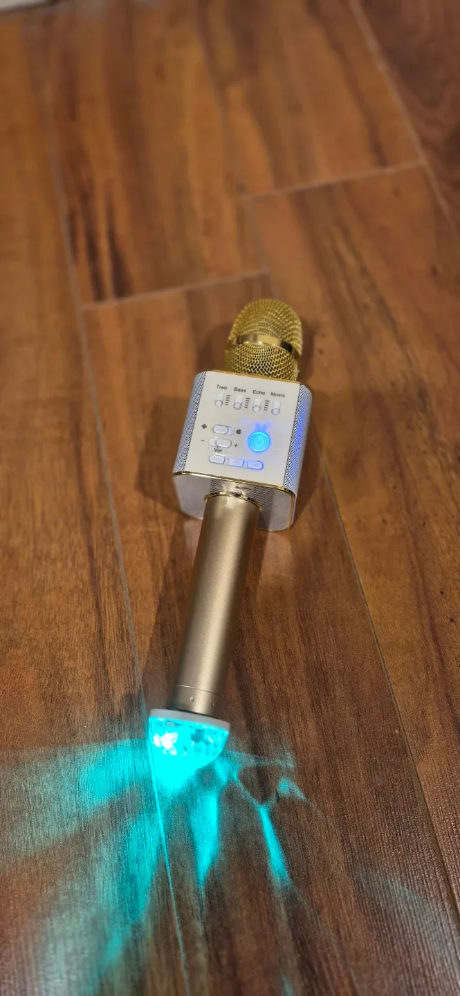 Karaoke Microphone with Bluetooth Speaker image indicator(3)