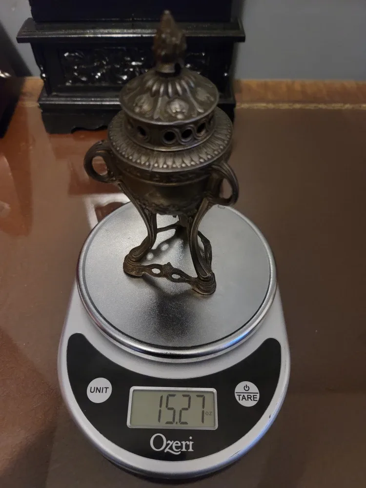 Antique French Incense Burner Censer Rare Bronze Art Nouveau image indicator(8)