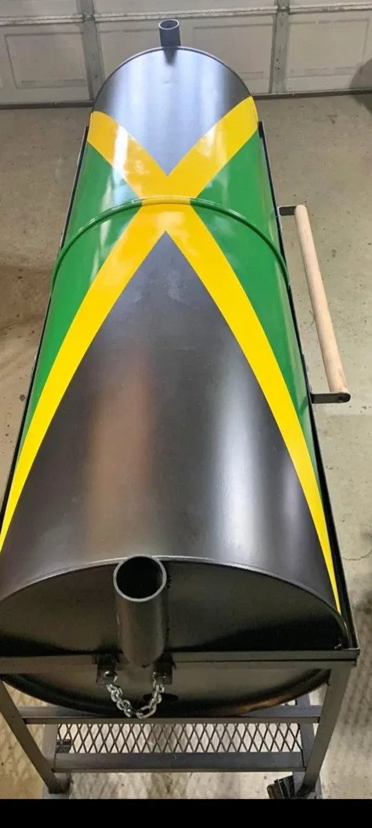 Custom Double Barrel Drum Grill