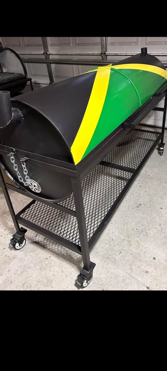 Custom Double Barrel Drum Grill image indicator(4)