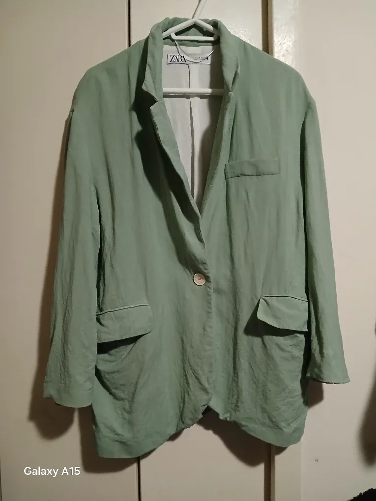 Zara Mint Green Blazer - Size M