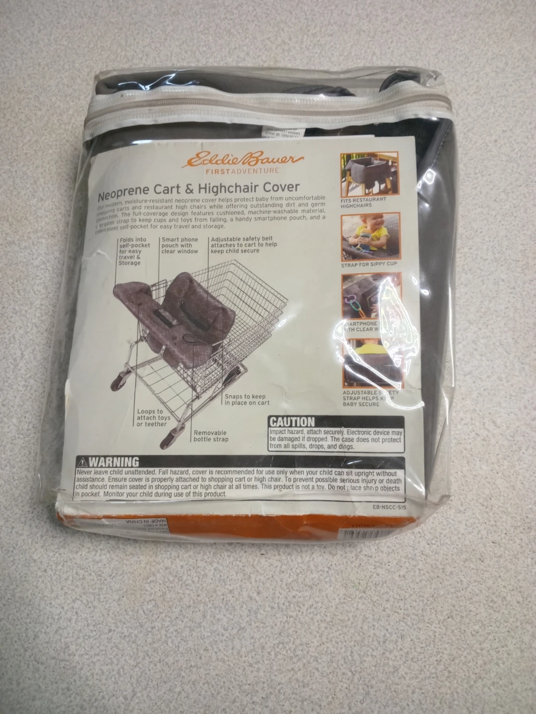 Eddie Bauer Neoprene Cart & Highchair Cover - New