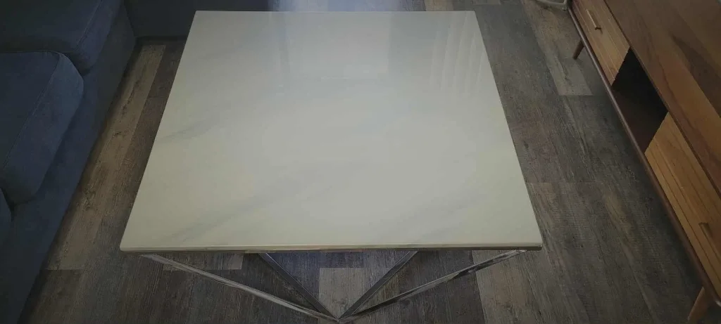 Square White Marbel modern Coffee Table image indicator(5)