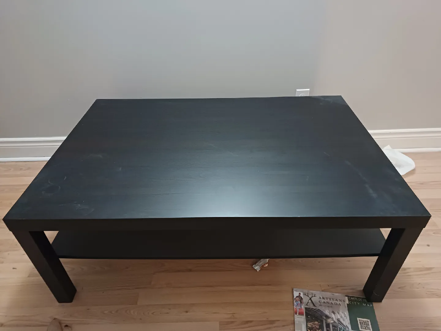 IKEA Lack Coffee Table - Black + old dinner table free