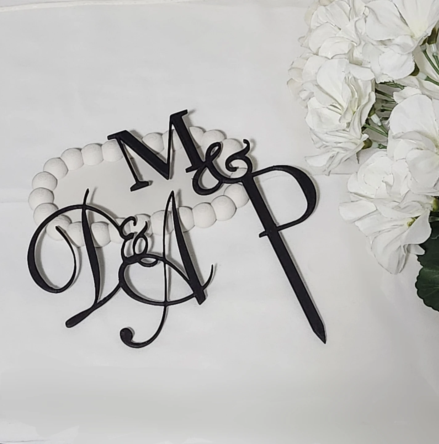 Custom Wedding Initial Cake Toppers and Charms (Multiple Colors)