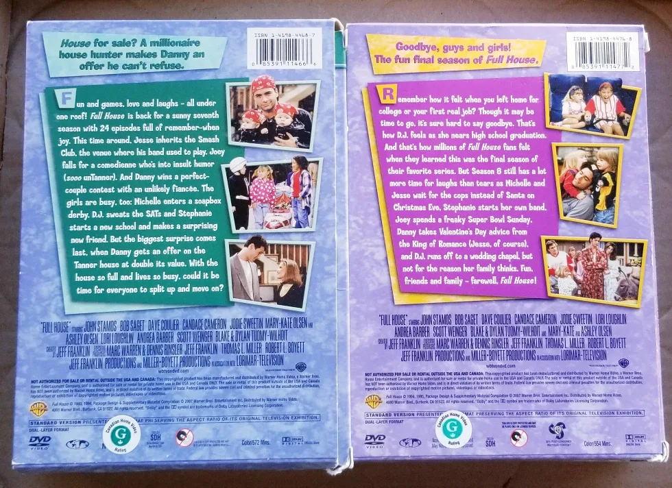 ☆ FULL HOUSE DVD SERIES COMPLETE SEASONS 2, 3, 4, 5, 7, 8!! ☆ image indicator(8)