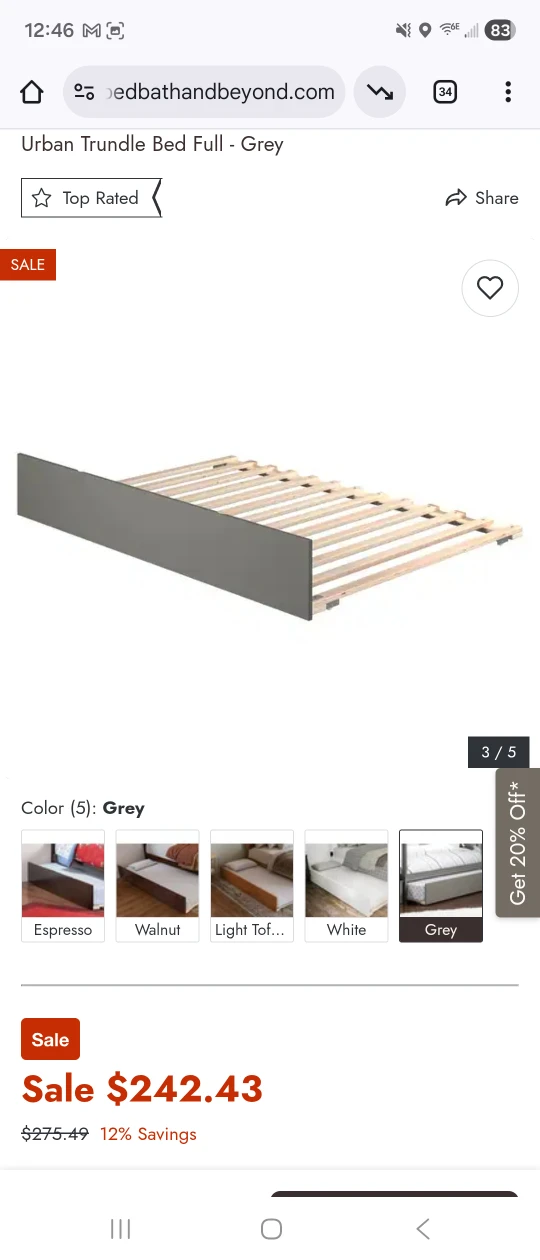Ikea Bed frame Queen- Size. Urban Trundle Bed Full - Grey - photo 5