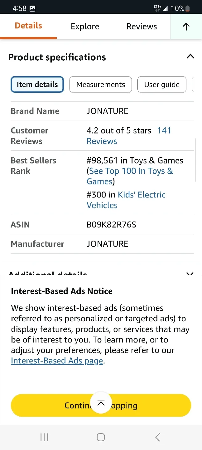 JONATURE 12V Battery + Charger for Peg Perego Ride on Toys image indicator(8)