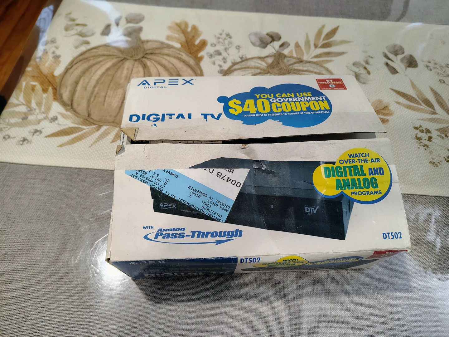 Apex DT250A Digital TV Converter Box with Analog Pass-Through - photo 2