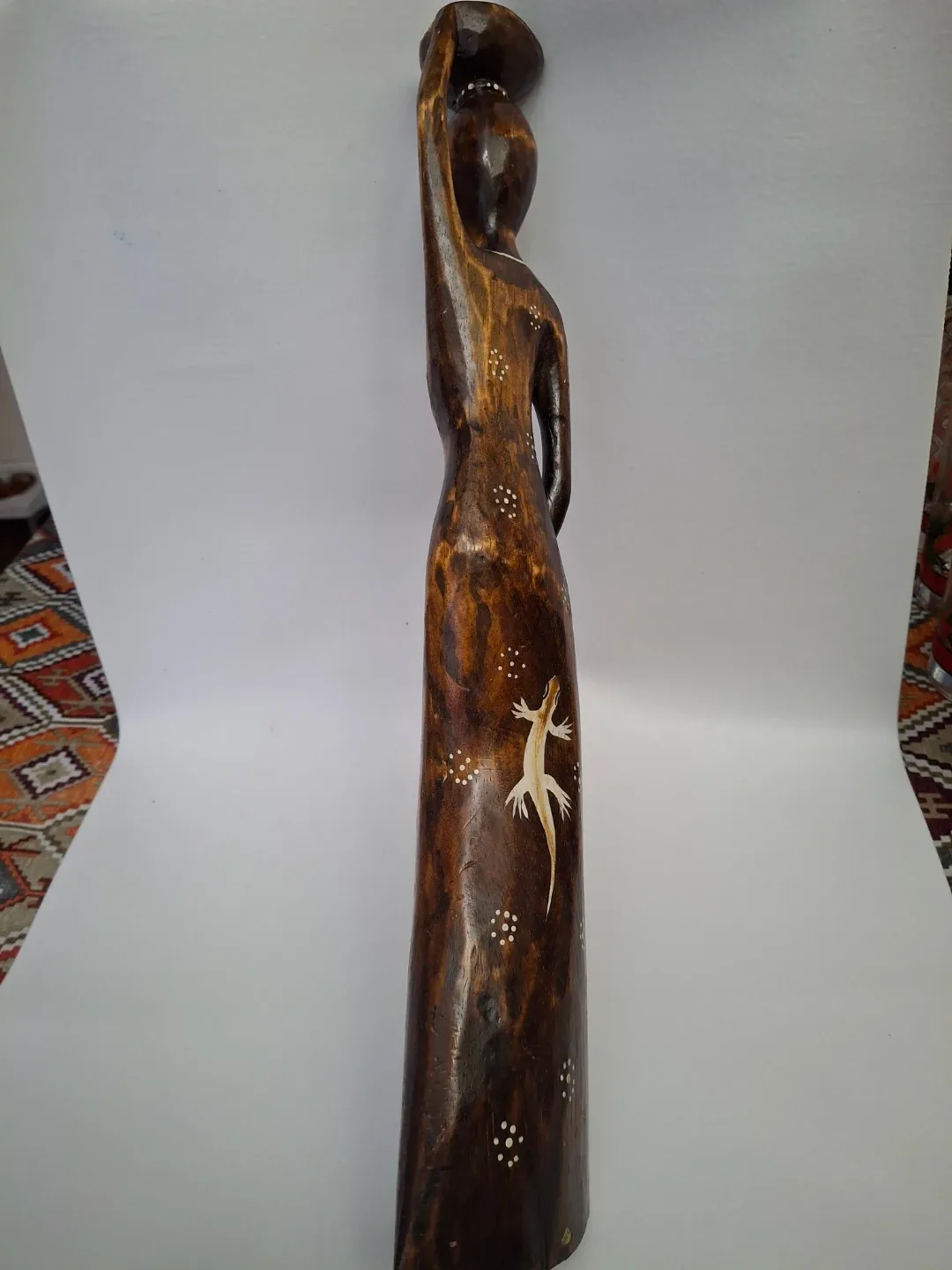 Wooden African Woman Figurine image indicator(5)