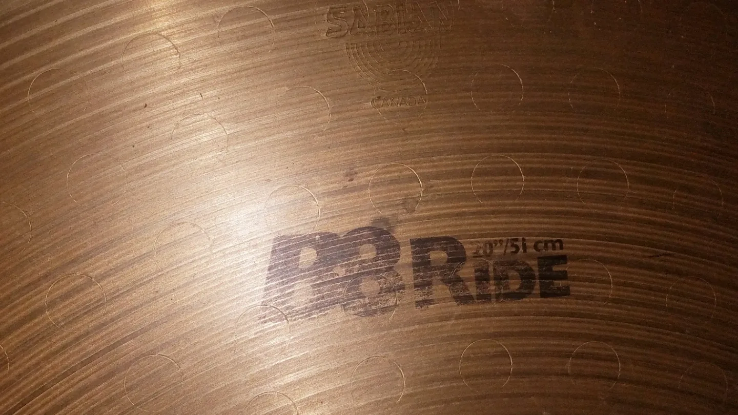 Vintage 20" Sabian B8 Ride Cymbal image indicator(4)