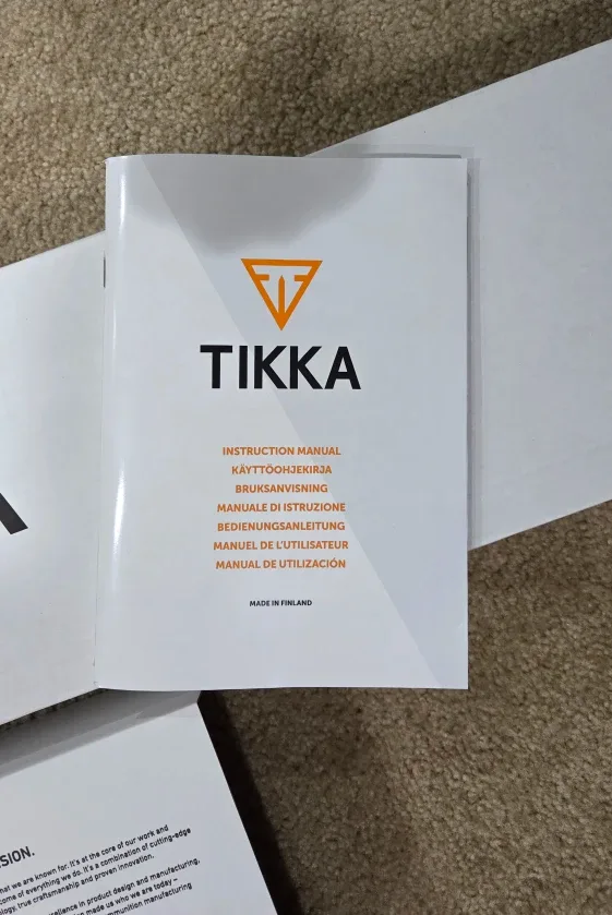 New Tikka Rifle with Box and Manual image indicator(4)