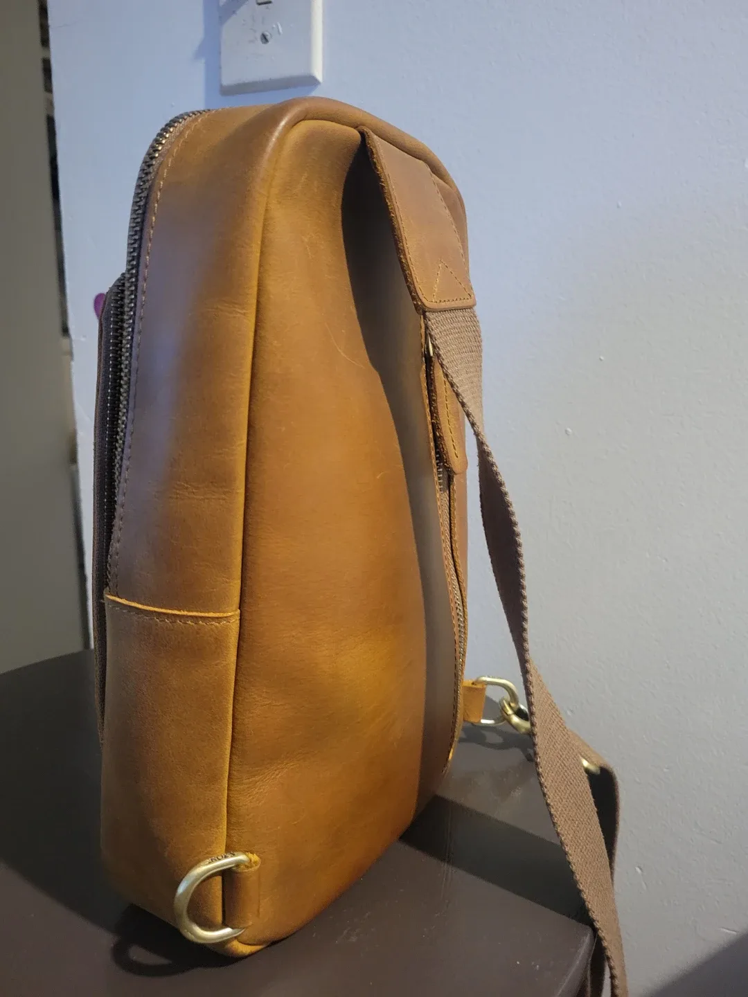 Leather Crossbody bag image indicator(2)