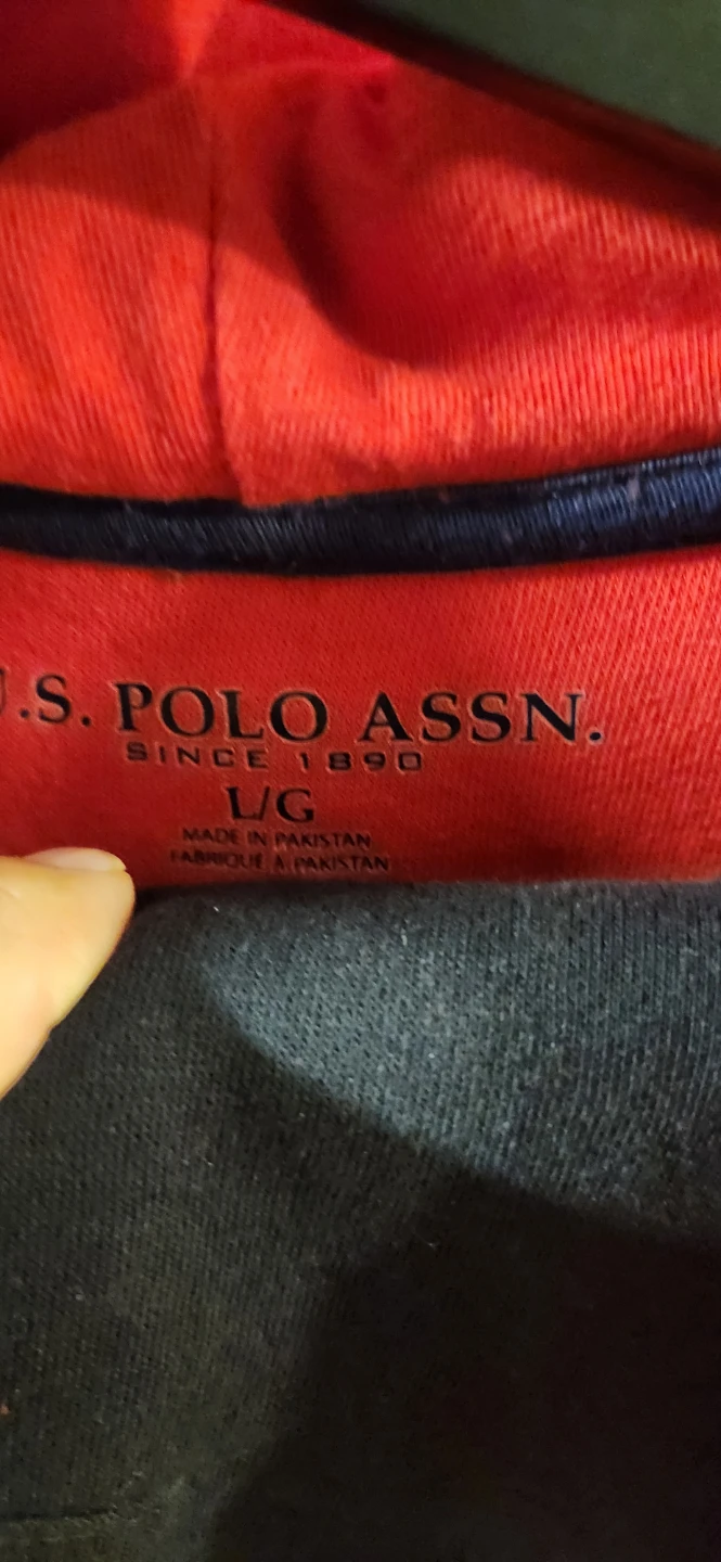 U.S. Polo Assn. Red Hoodie & Black Sweatpants - L - photo 2